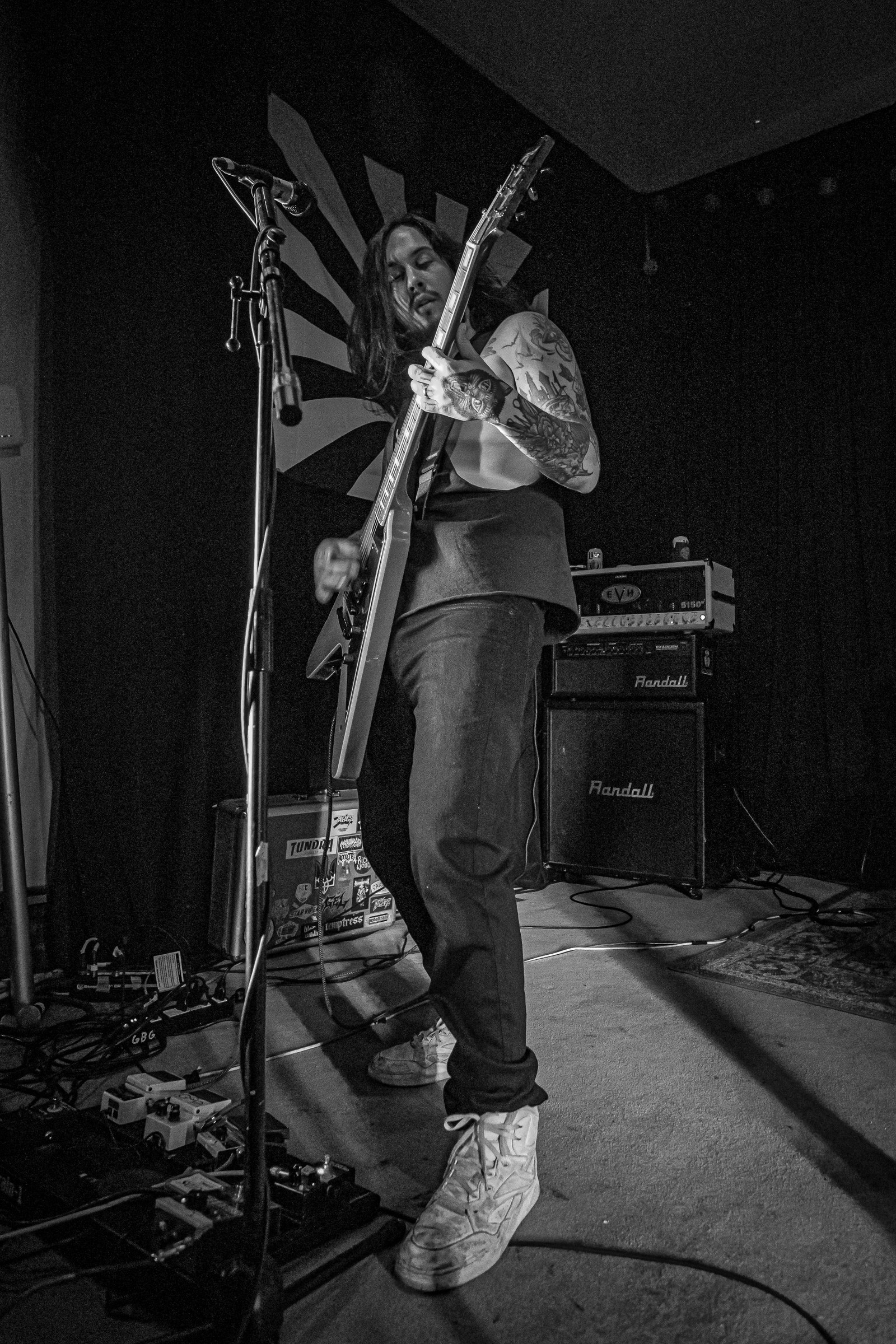 Takacs live at Green Beacon Gallery Show 2024, photo 4 by Don Jilla